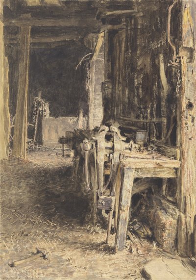 Barn Interior, 1836 by William Henry Hunt